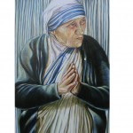 madre Teresa 30x60          olio su tela