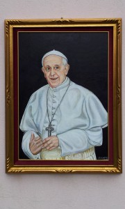Papa Francesco 50x70 olio su tela aprile 2013